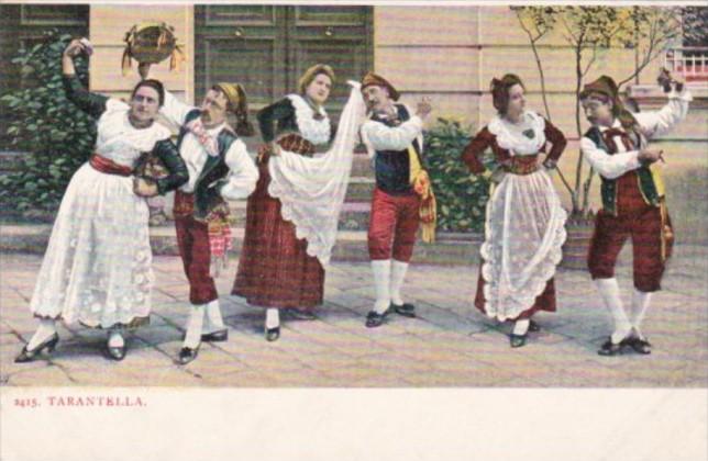 Italy Locals Dancing The Tarantella