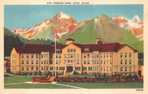 PIONEER HOME SITKA ALASKA POSTCARD (c. 1940s)