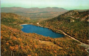 Echo Lake Franconia Notch NH New Hampshire Aerial Tramway Postcard UNP VTG