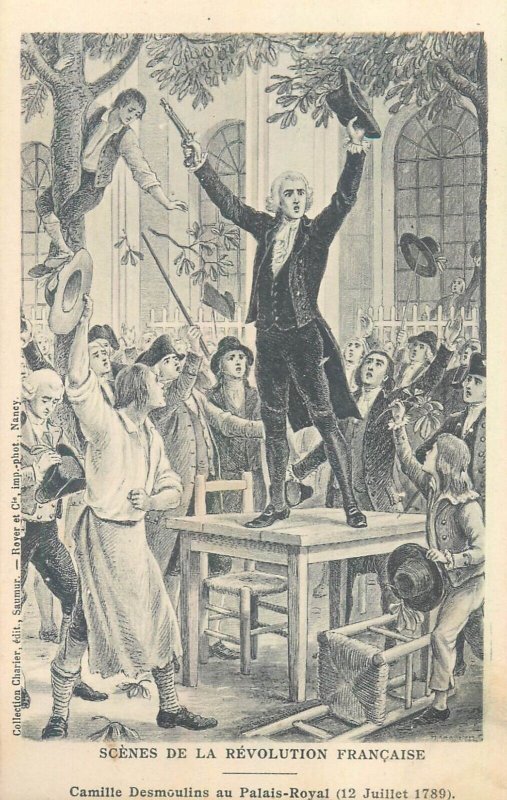 France history scenes from the French revolution illustrator P. Mejanel 1900 