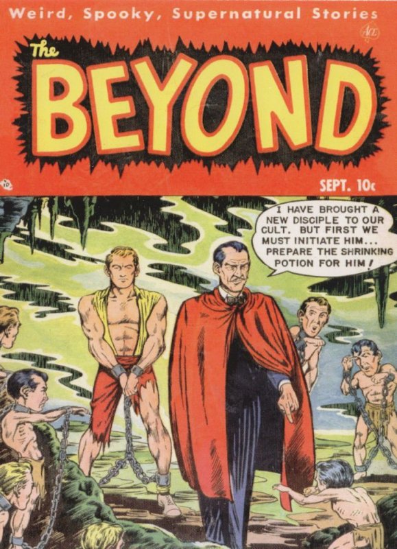 Vincent Price Lookalike The Beyond 1950s Horror Comic Book Postcard