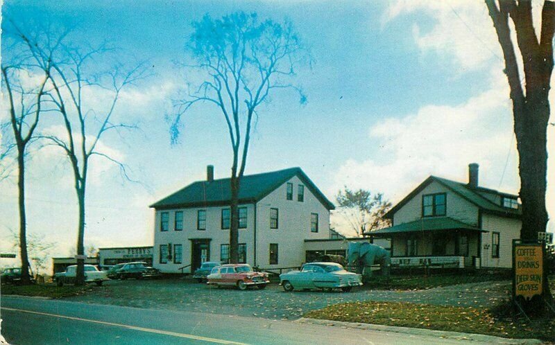 Automobiles Belfast Maine Perry's Tropical Nut House Eastern Postcard 21-885