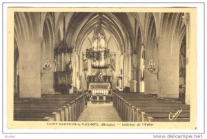 Interieur De l'Eglise, Saint-Sauveur-le-Vicomte (Manche), France, 1900-1910s