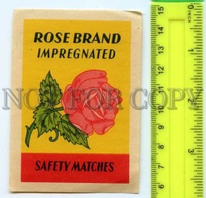 500239 ROSE BRAND Vintage match label