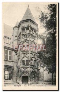 Postcard Bourges Old Tower of the Old Town Hotel