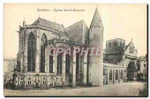 Old Postcard Epinal Eglise Saint Maurice