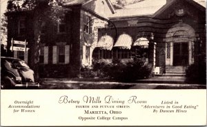 PC Betsey Mills Dining Room Club for Girls Fourth and Putnam Sts Marietta, Ohio