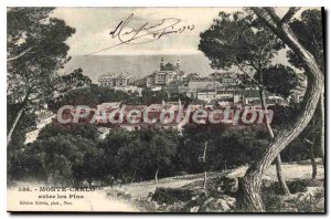 Old Postcard Monte Carlo between Pins