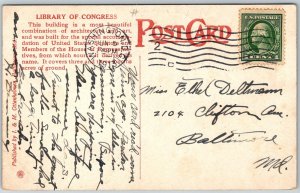 Washington DC 1913 Postcard Congressional Library