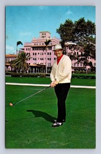 BOCA RATON HOTEL & CLUB SAM SNEAD HOST PRO FLORIDA GOLF POSTCARD (c. 1970s)