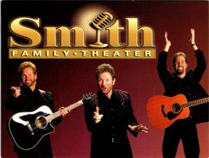 Pigeon Forge, TN Tennessee SMITH FAMILY THEATER 4X6 Music Advertising Postcard