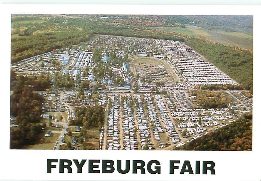 Postcard Fryeburg Fair Maine Aerial View 912A United States Ohio