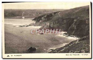 Old Postcard Plogoff Trepassey Beach