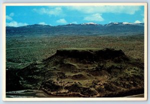 Espanola New Mexico Postcard Black Mesa Grande Valley Exterior View 1980 Vintage
