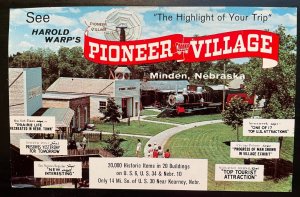 Vintage Postcard 1953 Harold Warp's Pioneer Village, Minden, Nebraska