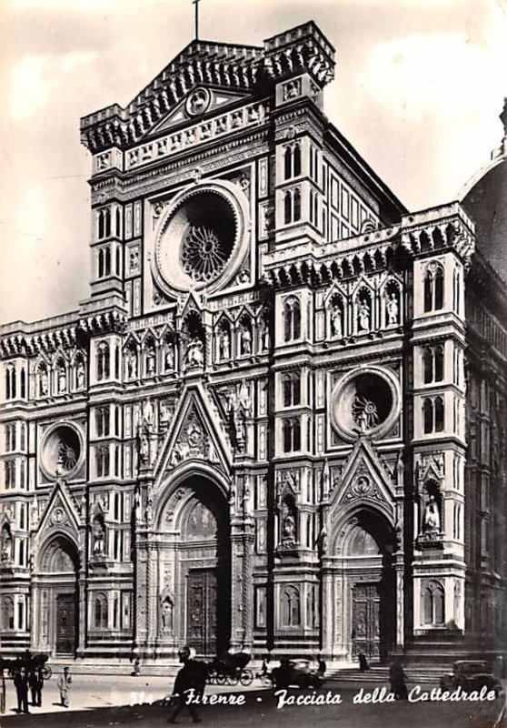 Firenze Facciata della Cattedrale Italy Postal Used Unknown, Missing Stamp 