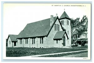 1925 St. Mary's RC Church, Hackettstown, New Jersey NJ Postcard