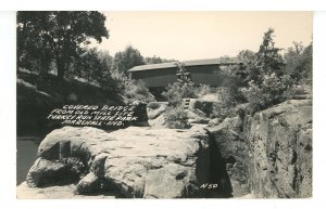 IN - Marshall. Turkey Run State Park, Covered Bridge   RPPC  (tear)