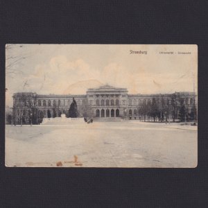 FRANCE GERMANY, Postcard, Strasbourg, The Univercity, Used
