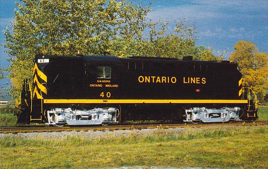 Ontario Midland Railroad Locomotive No 40 ALCO RS-36