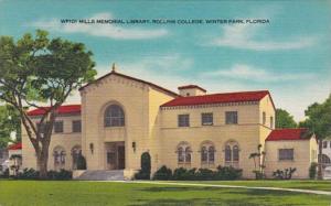Florida Winter Park Mills Memorial Library Rollins College 1958