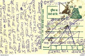 India Postal Stationery Tiger 25 Blackbuck