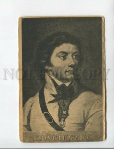 472616 Tadeusz KOSCIUSZKO Polish military leader Vintage postcard RUSSIA