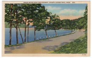 Green Water Pond And Highway, Jacob's Ladder Trail, Mass