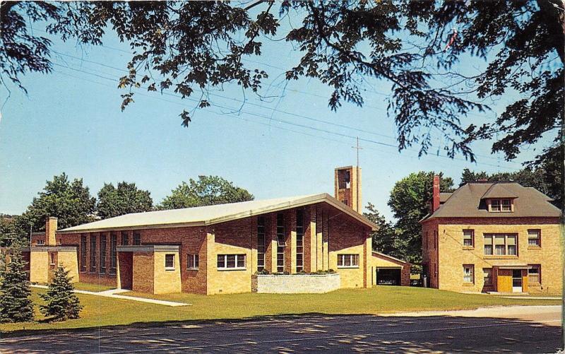 Frankfort Michigan~St Ann's Catholic Church~Rebuilt 1958~Postcard