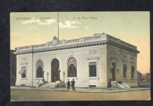 GAINESVILLE TEXAS U.S. POST OFFICE VINTAGE POSTCARD ARDMORE OKLAHOMA COFFMAN