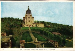 VINTAGE POSTCARD ST. JOSEPH'S ORATORY AT MONTREAL CANADA (SOFT PAPER)