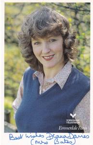 Diana Davies Caroline Bates Emmerdale Farm Hand Signed Photo