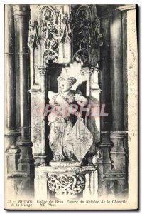 Postcard Old Brou Church Bourg Figure Altarpiece of the Chapel of the Virgin