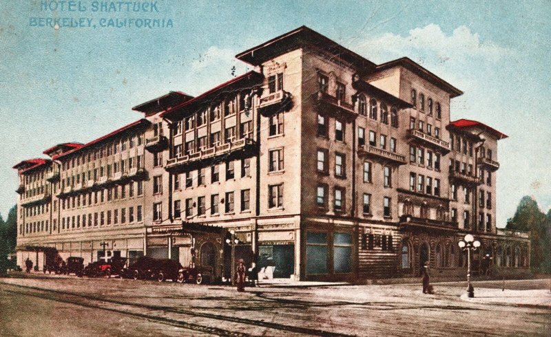 Vintage Postcard 1915 Hotel Shattuck Building Landmark Berkeley California CA 