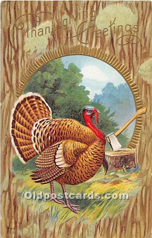 Thanksgiving Old Vintage Antique Postcard Post Card 1914