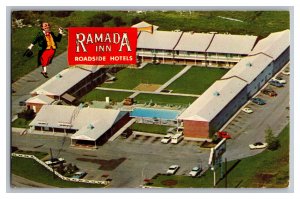 Postcard MO Ramada Inn Aerial View Springfield Mo. Missouri U. S. 66