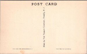 Postcard Post Office and Keystone Fire Hall Myerstown PA