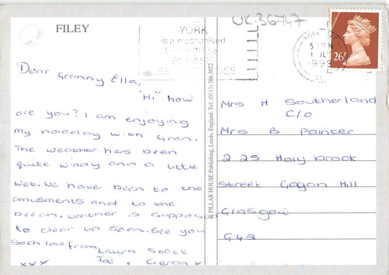 uk36747 filey  uk lot 8 uk