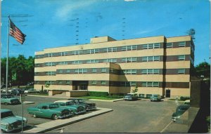 USA Rock County Court House Janesville Wisconsin Chrome Postcard 03.73