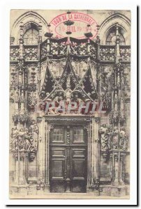 Strasbourg Old Postcard Platform of the Cathedral of Strasbourg Portal Saint ...