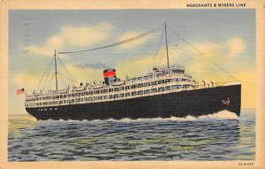 SS Dorchester Aug 16th, 1940 Merchant & Miners Transportation CO Ship Line Ship 