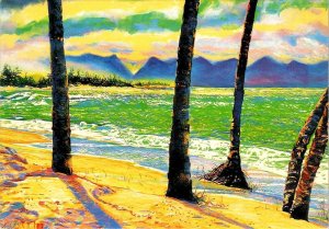 Maui, HI Hawaii MAMA'S FISH HOUSE Advertising KUAU COVE BEACH SCENE 4X6 Postcard