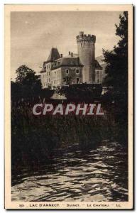 Old Postcard Lake D & # 39Annecy Duingt Le Chateau