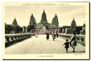 Old Postcard Exposition Coloniale Internationale Paris 1931 Temple of Wat & #...