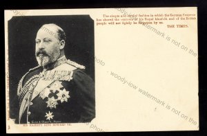 ROY238 - King Edward VII - In Memory of Victoria - Empire Series Tucks postcard