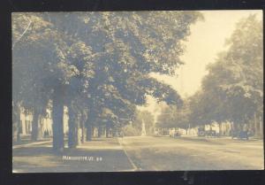 RPPC MANCHESTER VERMONT RESIDENCE STREET SCENE VINTAGE REAL PHOTO POSTCARD