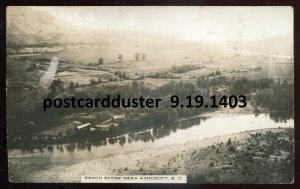 h128 - ASHCROFT BC 1920s Ranch Scene. Real Photo Postcard