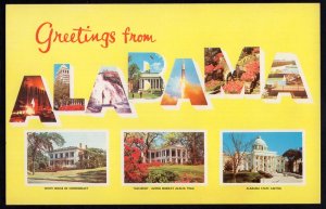 ALABAMA Large Letter - MultiView - Greetings from Descriptions Back Chrome
