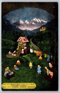 Vintage Tennessee Postcard - Fairyland Caverns   Rock City Gardens  Lookout Mt.