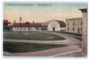 PARADE GROUND OF OLD FORT MCHENRY BALTIMORE MARYLAND MD POSTCARD (KK8)